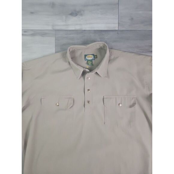 Cabela's Elastic Band Waist Button Up Guide Shirt Sz 2XL Tall Outdoors Hunting - Picture 3 of 9